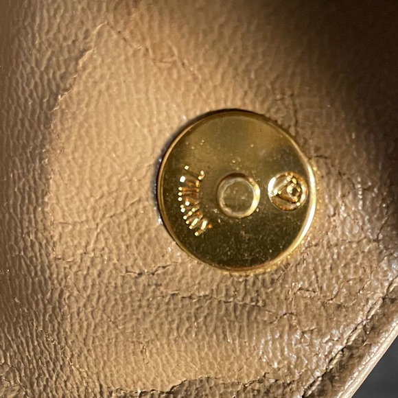 Authentic Vintage Towanny Beige Snake Skin Small Crossbody Bag - Picture 5 of 8